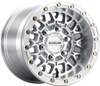 RACELINE WHEELS Wheel - Omega Beadlock - Rear - Machined with Gloss Silver Ring - 15x10 - 6/5.5 - +25 mm A15MA-51060+25