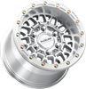 RACELINE WHEELS Wheel - Omega Beadlock - Rear - Machined with Gloss Silver Ring - 15x10 - 6/5.5 - +25 mm A15MA-51060+25