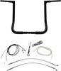 FAT BAGGERS INC. 1-1/4" EZ Install Flat Top Handlebar Kit - 16" - Black 709216-B