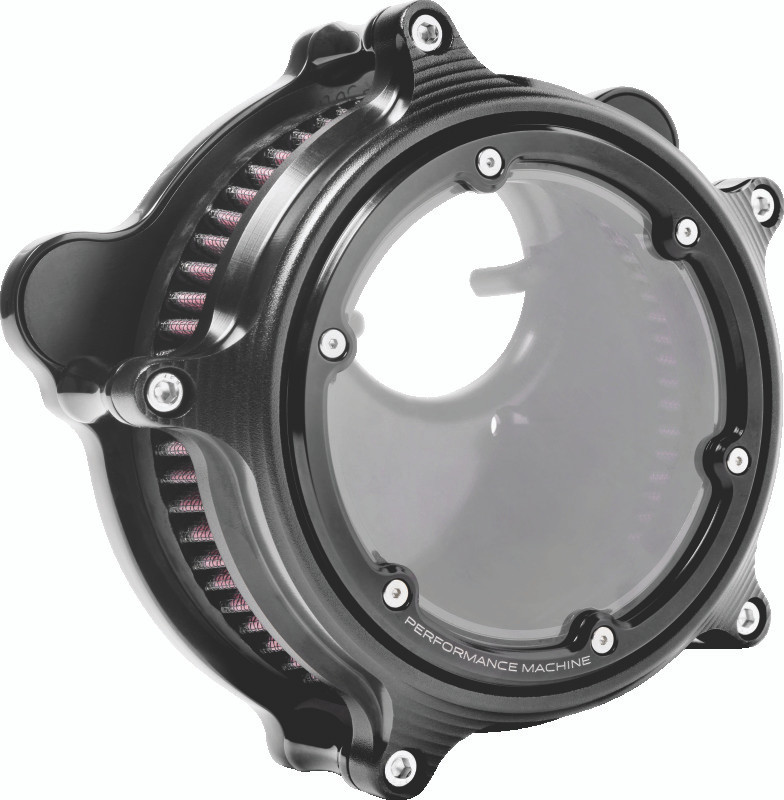 Performance Machine Vision Air Cleaner with Bezel - Black Ops for Harley Davidson 2008-2009 Models