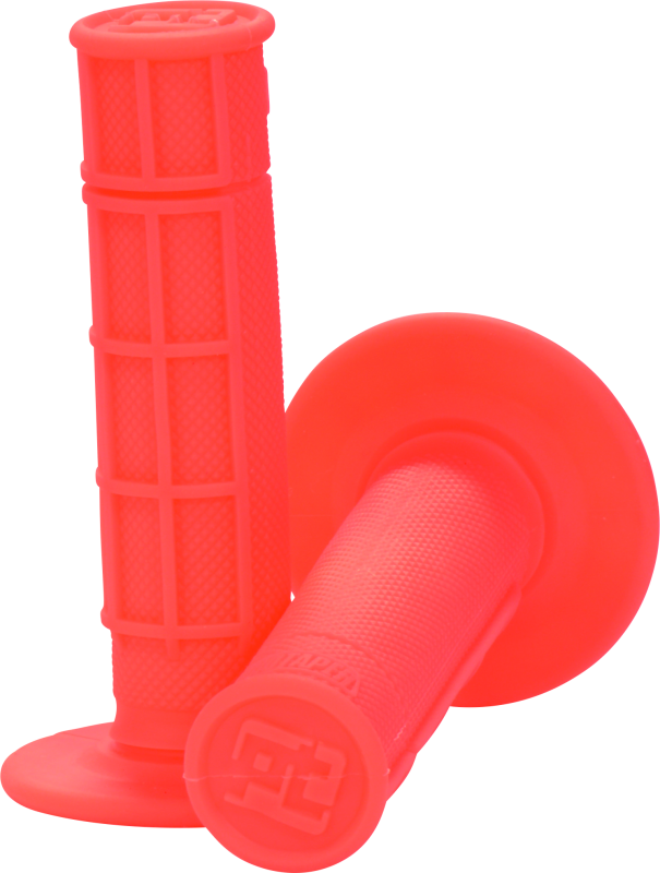 ProTaper Neon Red Half Waffle Grips - Custom PowerSports Handlebar Accessories