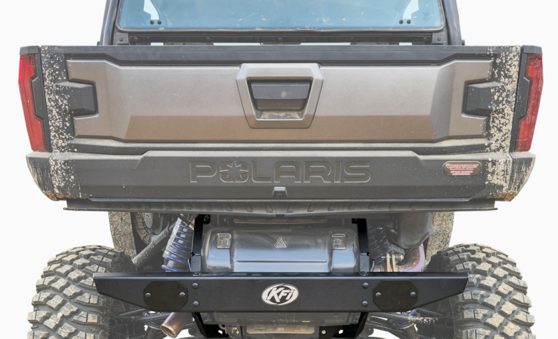 KFI Polaris Xpedition ADV/ 5/ XP Rear Bumper - Powder-Coated Black with Cut-Outs for 3-inch LED Lights