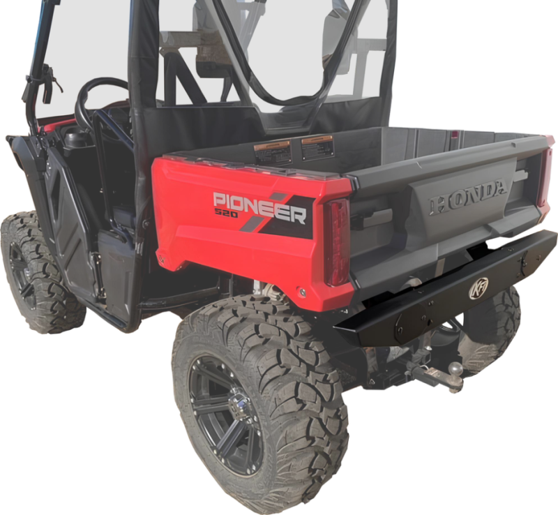 KFI Honda Pioneer 520 Rear Bumper - Formed Steel with Cut-Outs for 3 in. LED Lights