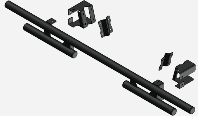 KFI 24+ Kawasaki Ridge/XR Rear Tube Bumper – Durable Steel Powder Coated Off-Road Bumper