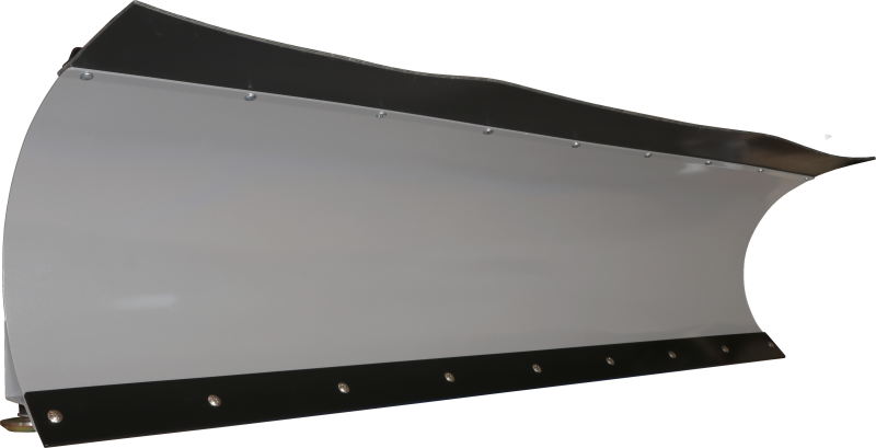 KFI Products 105072 Pro-S series 72 inch heavy duty steel straight snow plow blade in silver powder coat with rubber snow flap