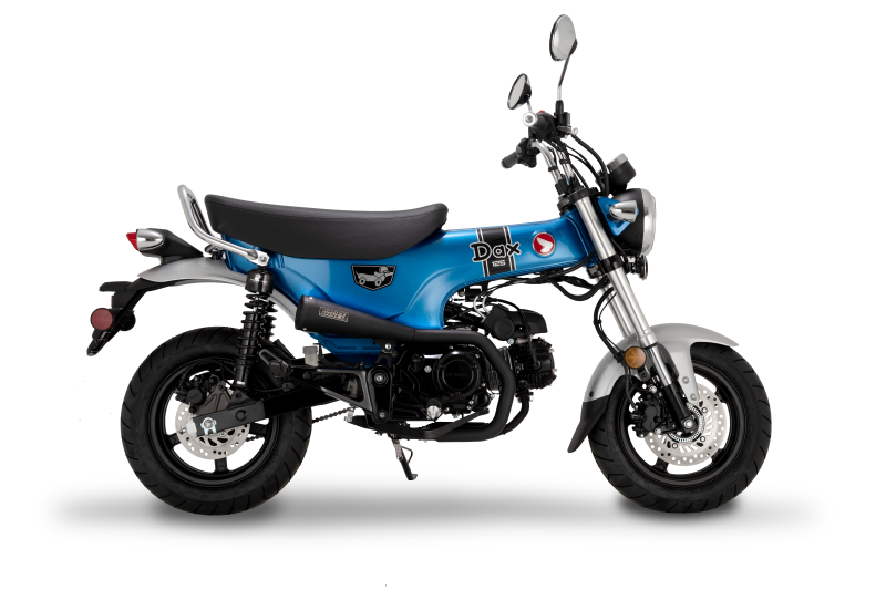 Vance & Hines 2025 Honda Dax Black Upsweep Slip-On Exhaust - Retro Megaphone Style for Mini Moto