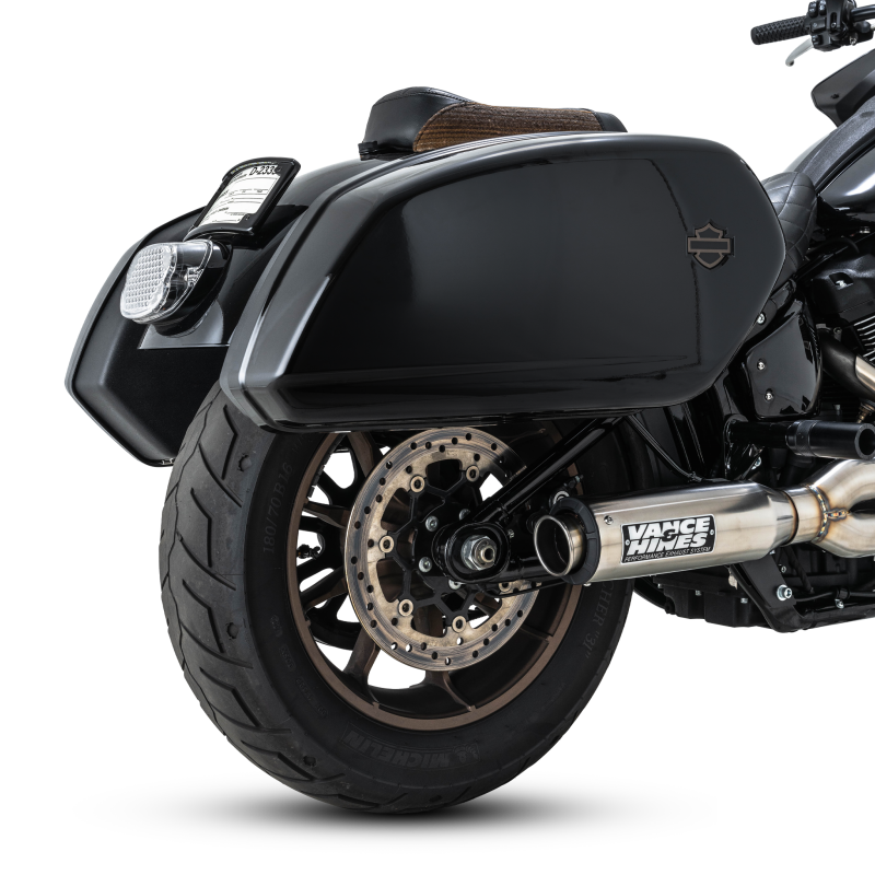 Vance & Hines Part 27337 Stainless 2-Into-1 Upsweep Exhaust System for Harley-Davidson Softail 18-24
