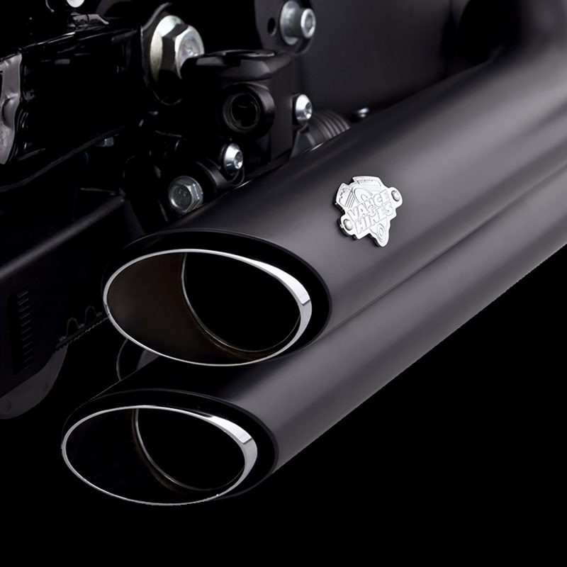 Vance & Hines HD 18-22 Fatboy Blackout Shortshots Staggered PCX Full System Exhaust