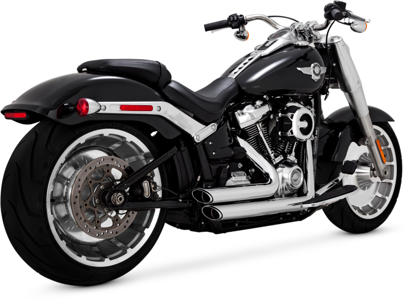 Vance & Hines HD 18-22 Fatboy Blackout Shortshots Staggered PCX Full System Exhaust