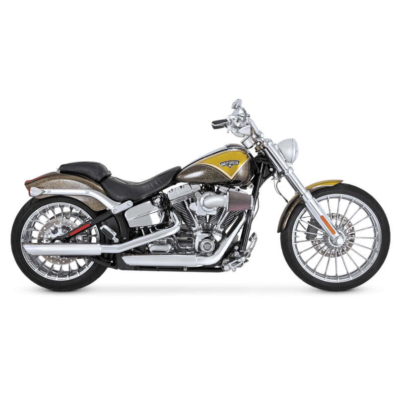 Vance & Hines HD Dyna 91-17 Twin Slash 3-Inch Slip-On Exhaust with PCX Technology