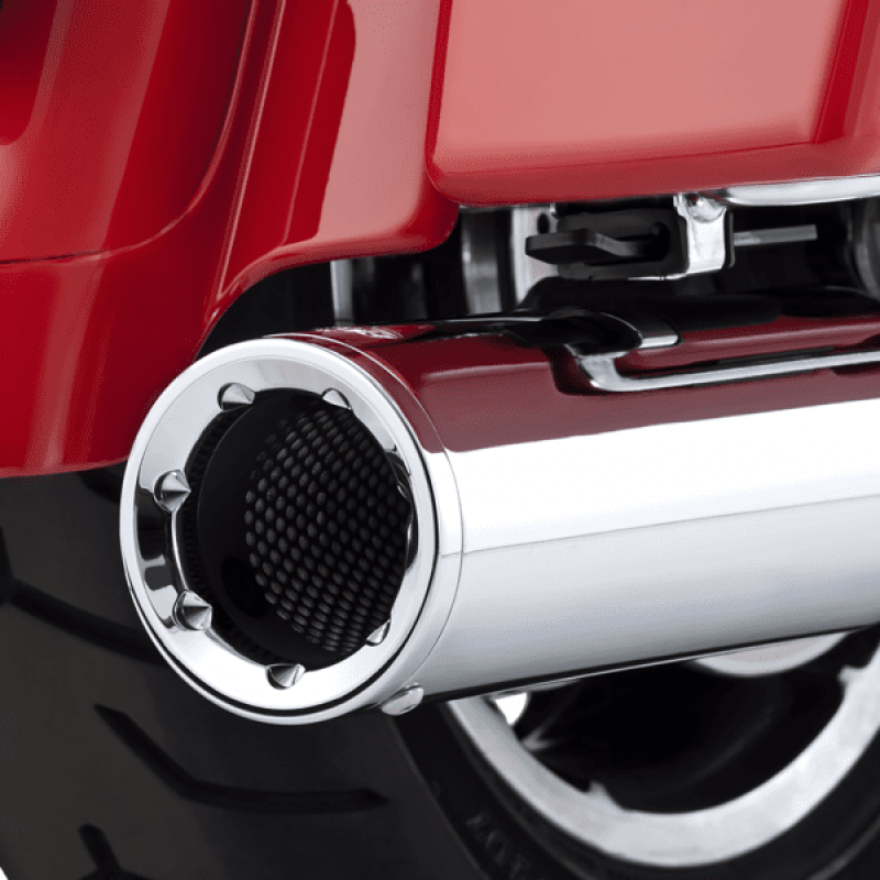 Vance & Hines HD Dresser 95-16 Hi-Output Slip-On Exhaust with Dark Chrome Finish