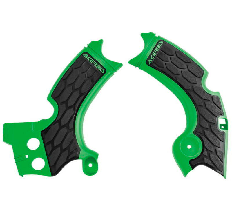 Acerbis Kawasaki KX250F 2015-2020 Frame Guard with X Grip in Green/Black