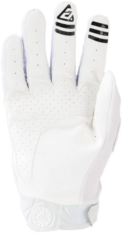 Answer Peak Gloves White/Black - Medium | Lightweight Powersports Hand Protection