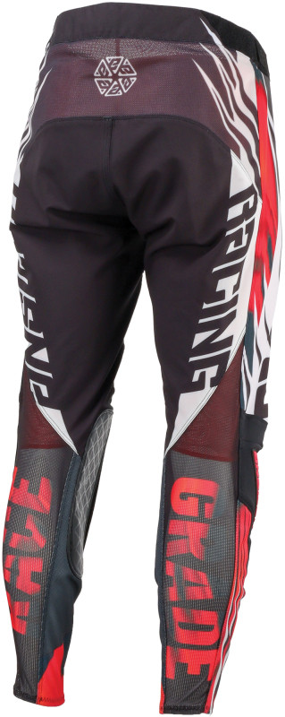 Answer Elite Xotic Pants Crimson/Black Size 28 - Durable and Breathable Powersports Riding Pants