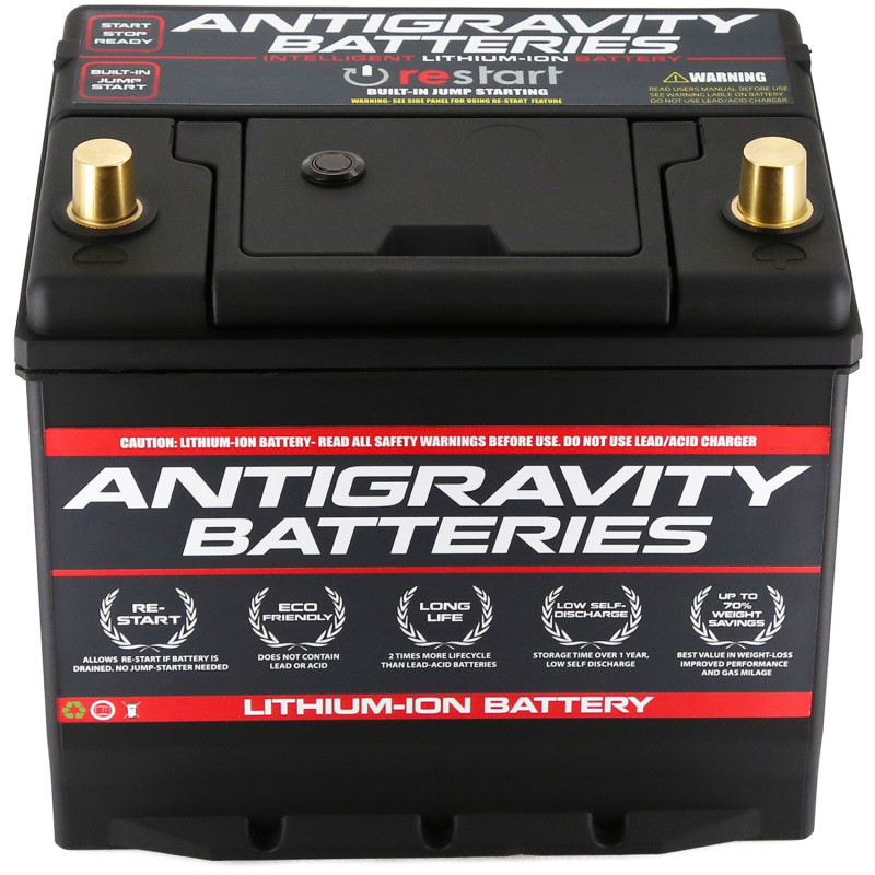 Antigravity Batteries Group 27 Lithium Car Battery with Re-Start Function - Compact, Lightweight Power Solution