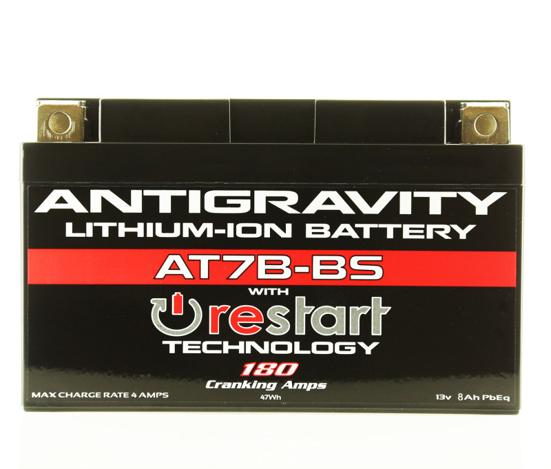 Antigravity Batteries YT7B-BS Lithium RE-START Battery – Built-In Jump Start for Powersports Vehicles