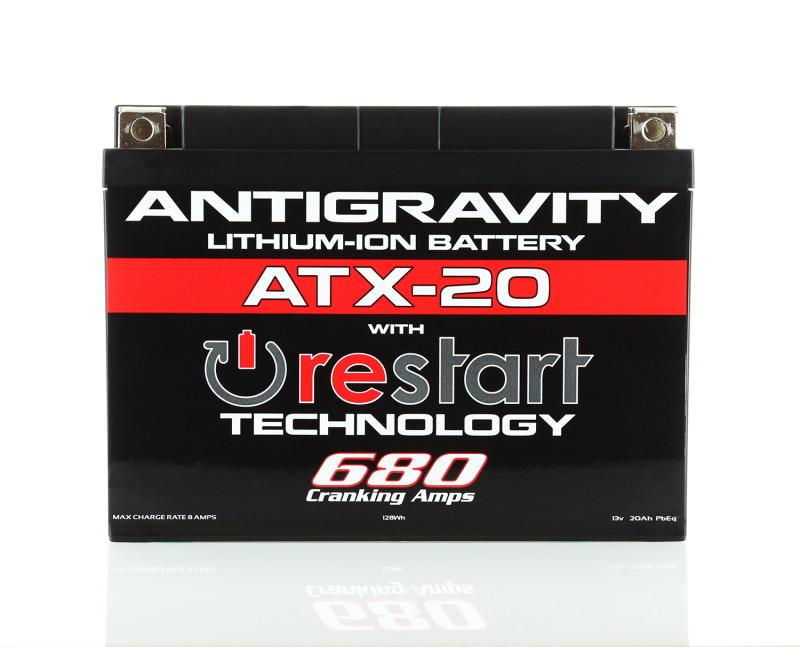 Antigravity Batteries YTX20 Lithium RE-START Battery - Built-In Jump Starting for Powersports Vehicles