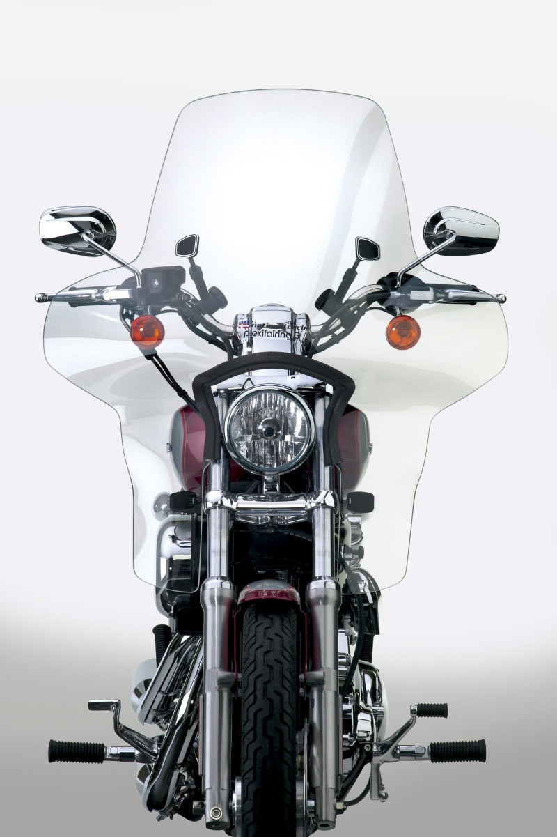 National Cycle Plexifairing 88-21 for Harley XL/FXR/FXD, BMW R80G/R100GS, Ducati Scrambler – Clear, Light Tint, and Dark Tint Options