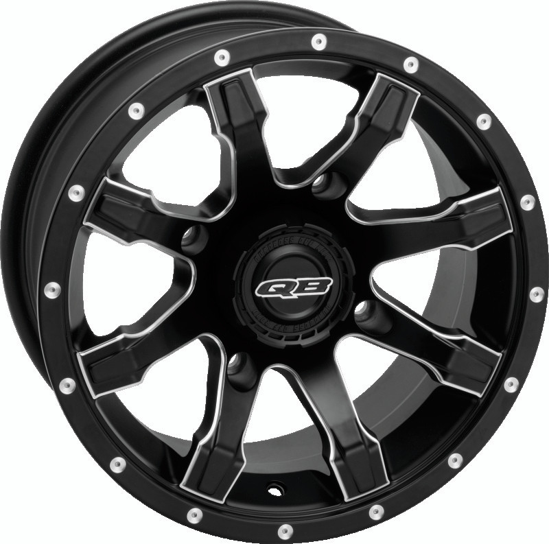 QuadBoss Grinder 12x7 Aluminum Wheel for Powersports Vehicles Part #608500