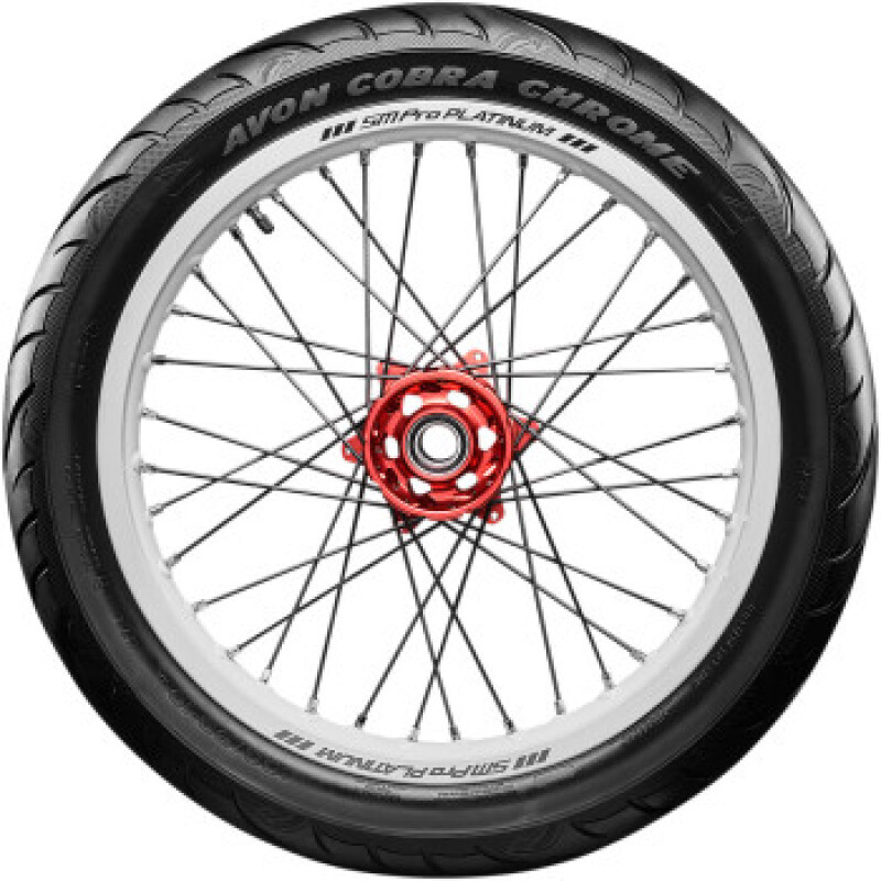 Avon Tyre Cobra Chrome AV91 Front Tire - 120/70-21 68V for Powersports Vehicles