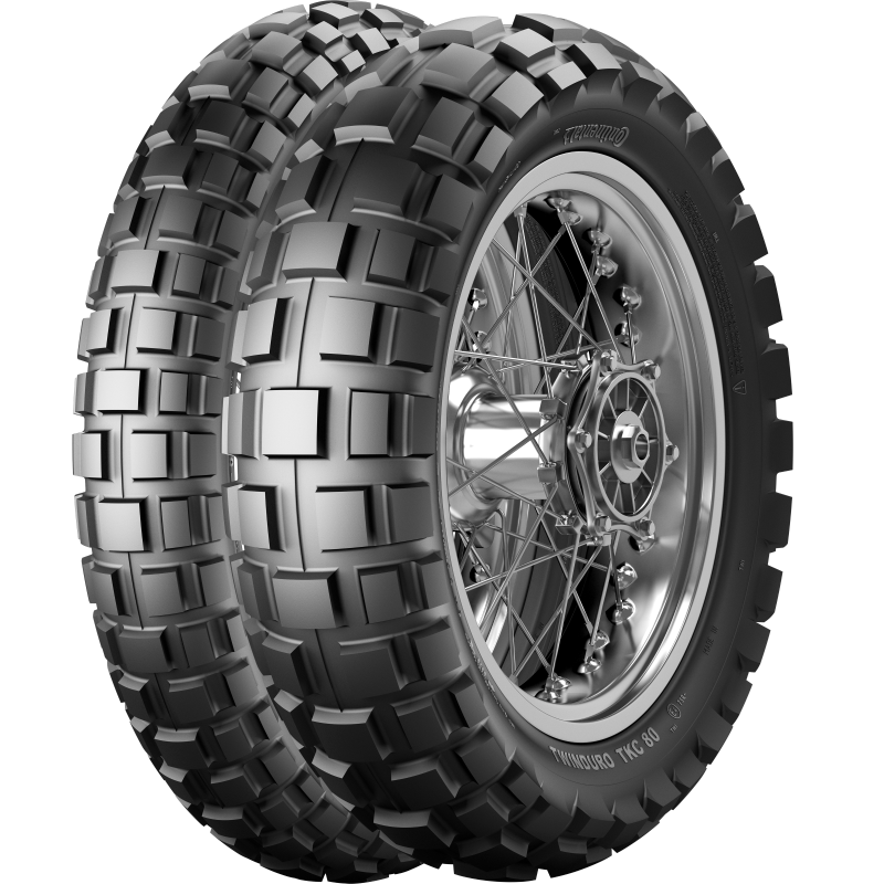Continental Tire TKC 80 Twinduro M+S - 120/70-19 M/C 60Q TL Front for Dual Sport and Adventure Riding
