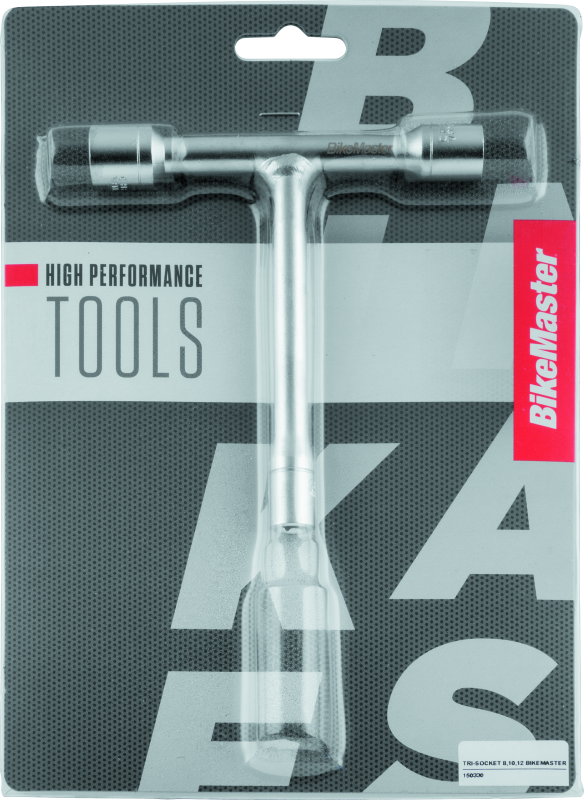 BikeMaster T-Handle 3-Way Socket Set - 8mm/10mm/12mm for Powersports Equipment