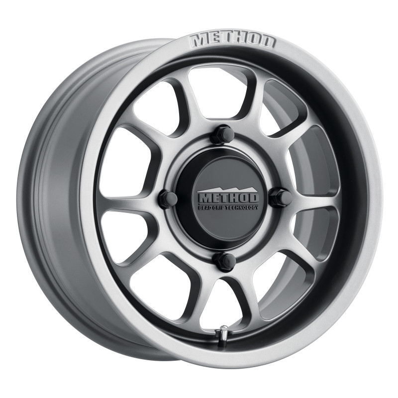 Method Wheels MR409 Bead Grip 15x7 PowerSports Wheel with 5+2 Offset in Steel Grey