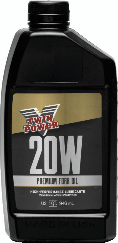 Twin Power 20W Fork Oil Quart - Premium Suspension Lubricant for Harley and Powersports Vehicles