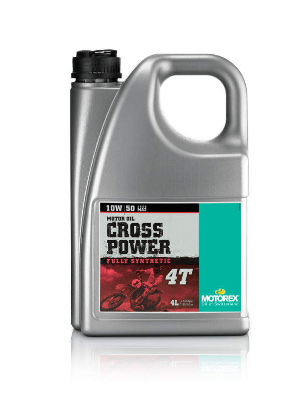 Motorex Cross Power Motor Oil 10W50 4-Stroke for Off-Road Racing – 4L Case