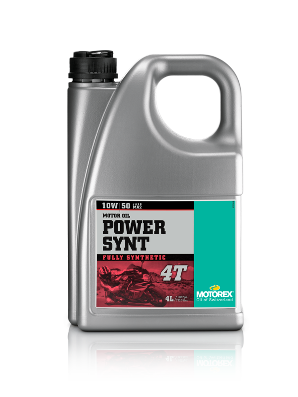 Motorex Power Synthetic Oil 10W50 4-Stroke Motorcycle Oil - 4L Case