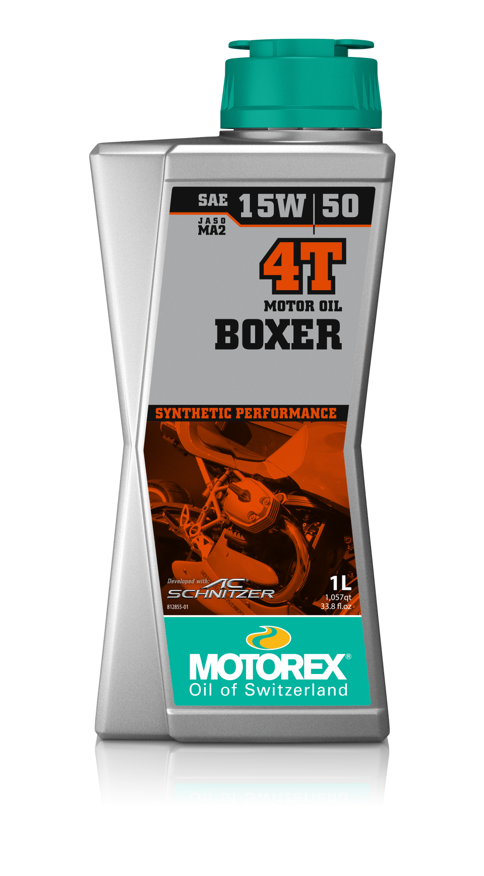 MOTOREX Boxer Oil 15W50 4T Engine Oil - 1 Liter (Part Number 308240)