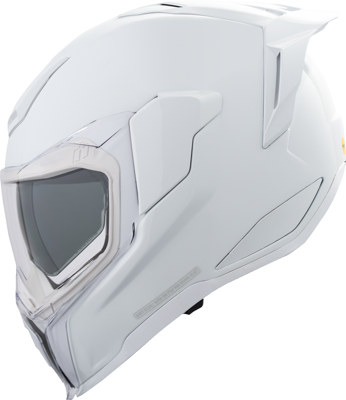 ICON Ultraflite™ Helmet Solid MIPS® Gloss White 3XL - Lightweight and High-Performance Motorcycle Helmet