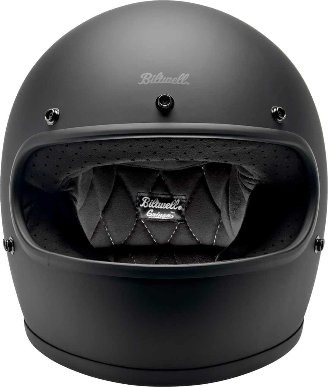 BILT WELL Gringo Helmet Flat Black XL - Lightweight Impact-Resistant Motorcycle Helmet with Comfort Features