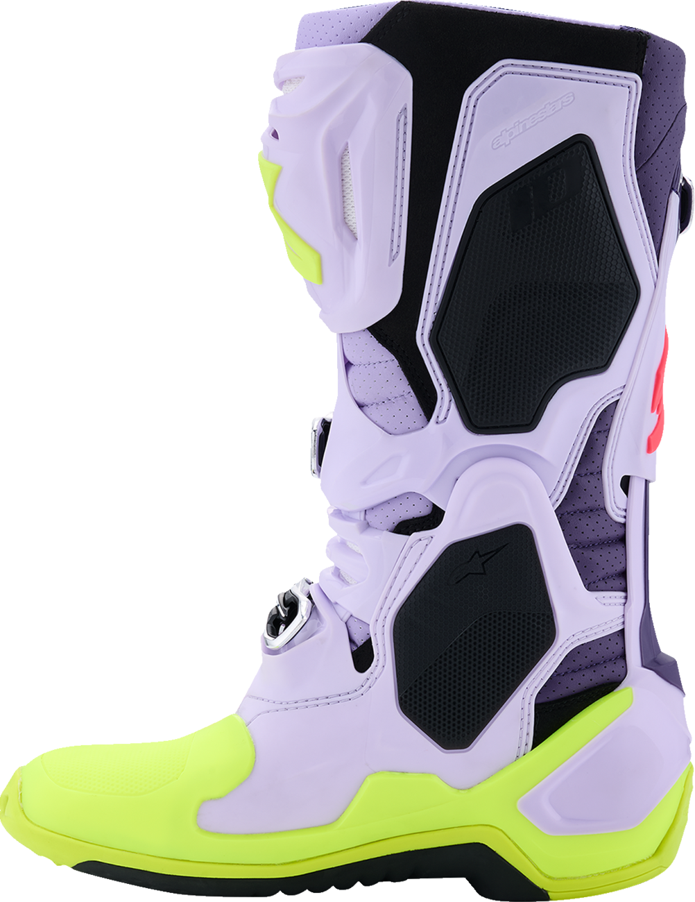 Alpinestars Tech 10 Supervented Off-Road Boots - Purple/Fluorescent Yellow/Diva Pink, US 12 / EU 47