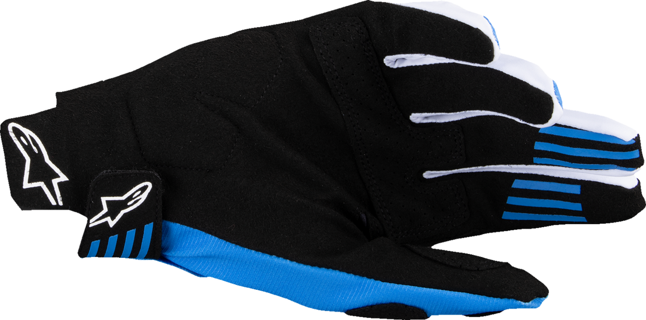 Alpinestars Techstar MX Gloves - Black/Blue, Small (Part Number 3560125-17-S)