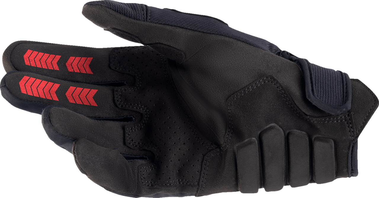 Alpinestars Techdura Gloves Fire Red/Black Small - Part Number 3564524-3131-S