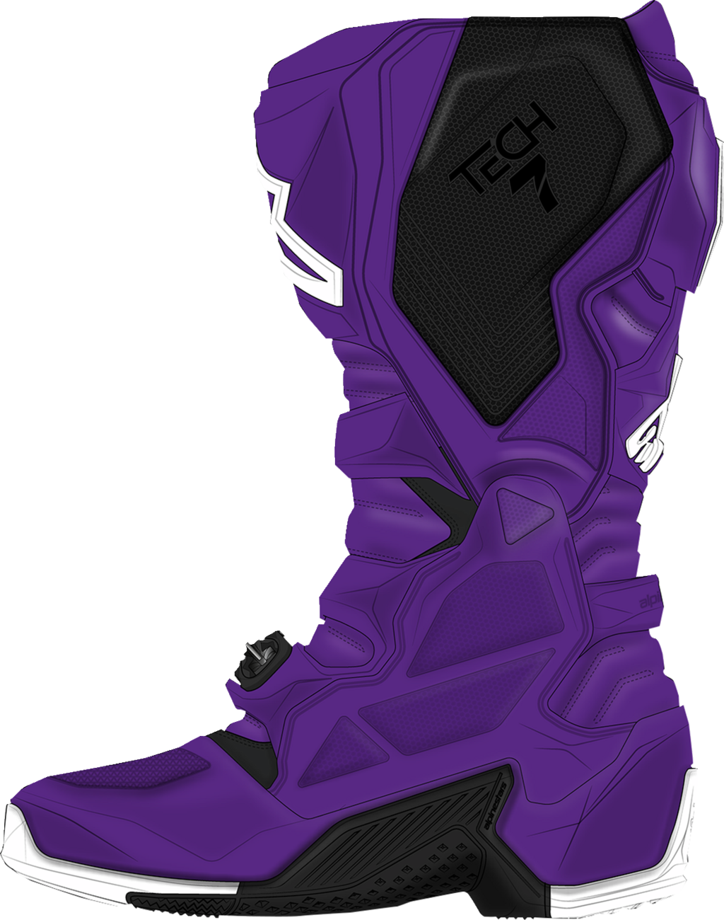 Alpinestars Tech 7 Off-Road Motorcycle Boots - Purple, US 10 / EU 44.5 – Model 2012025-38-10