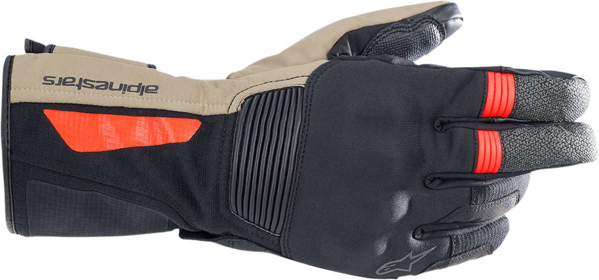 Alpinestars Denali Aerogel Drystar® Gloves - Black/Dark Khaki/Fluo Red, XL