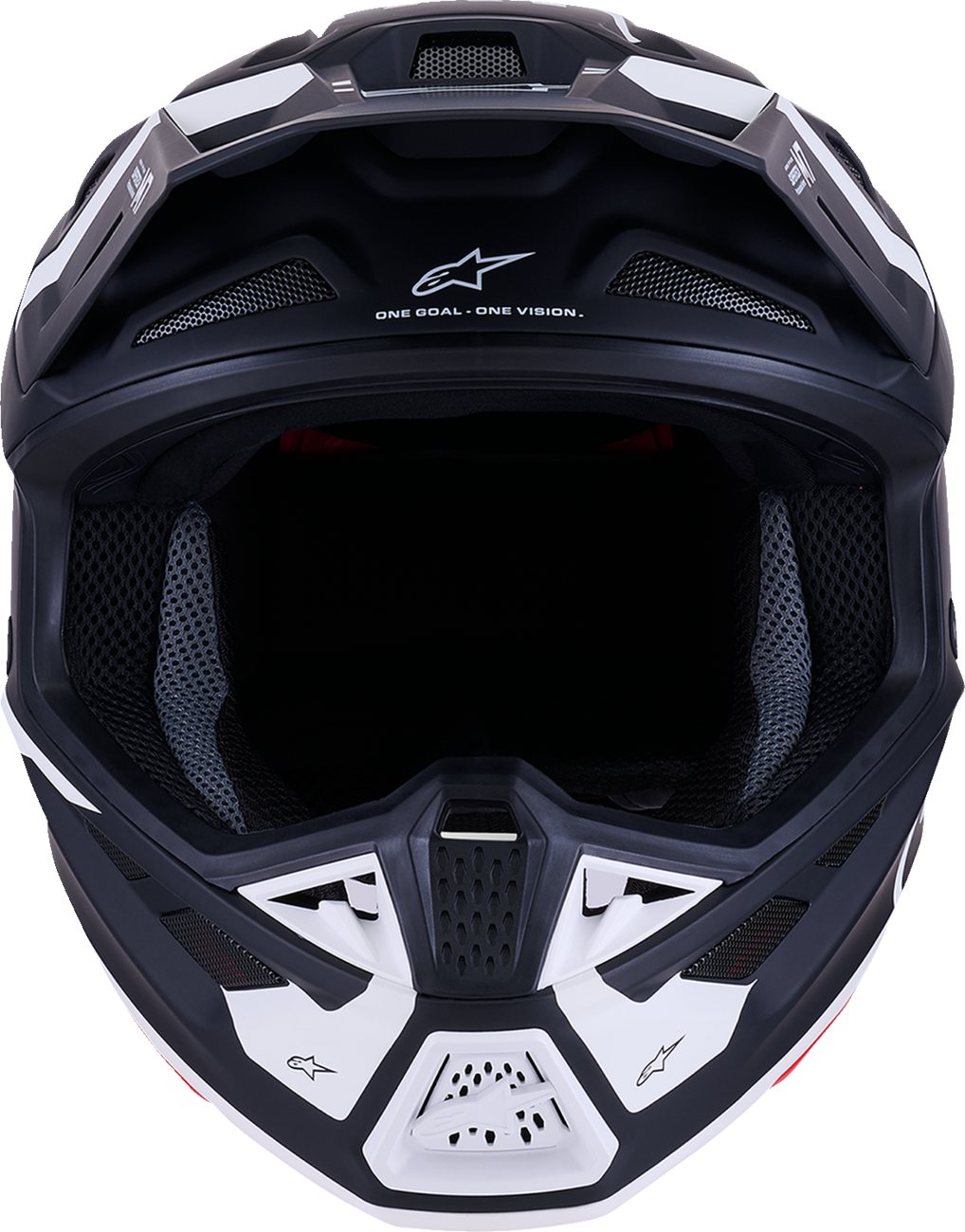 Alpinestars SM7 Dasher Helmet - Matte Black/White - 2XL High-Performance Off-Road Racing Helmet