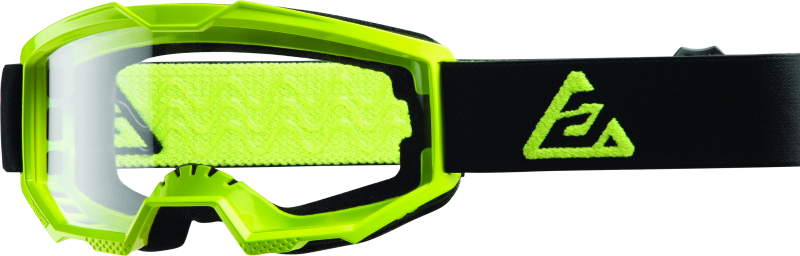 Answer Apex 1 Youth Goggles Black/Hyper Acid – Powersports Helmet Compatibility