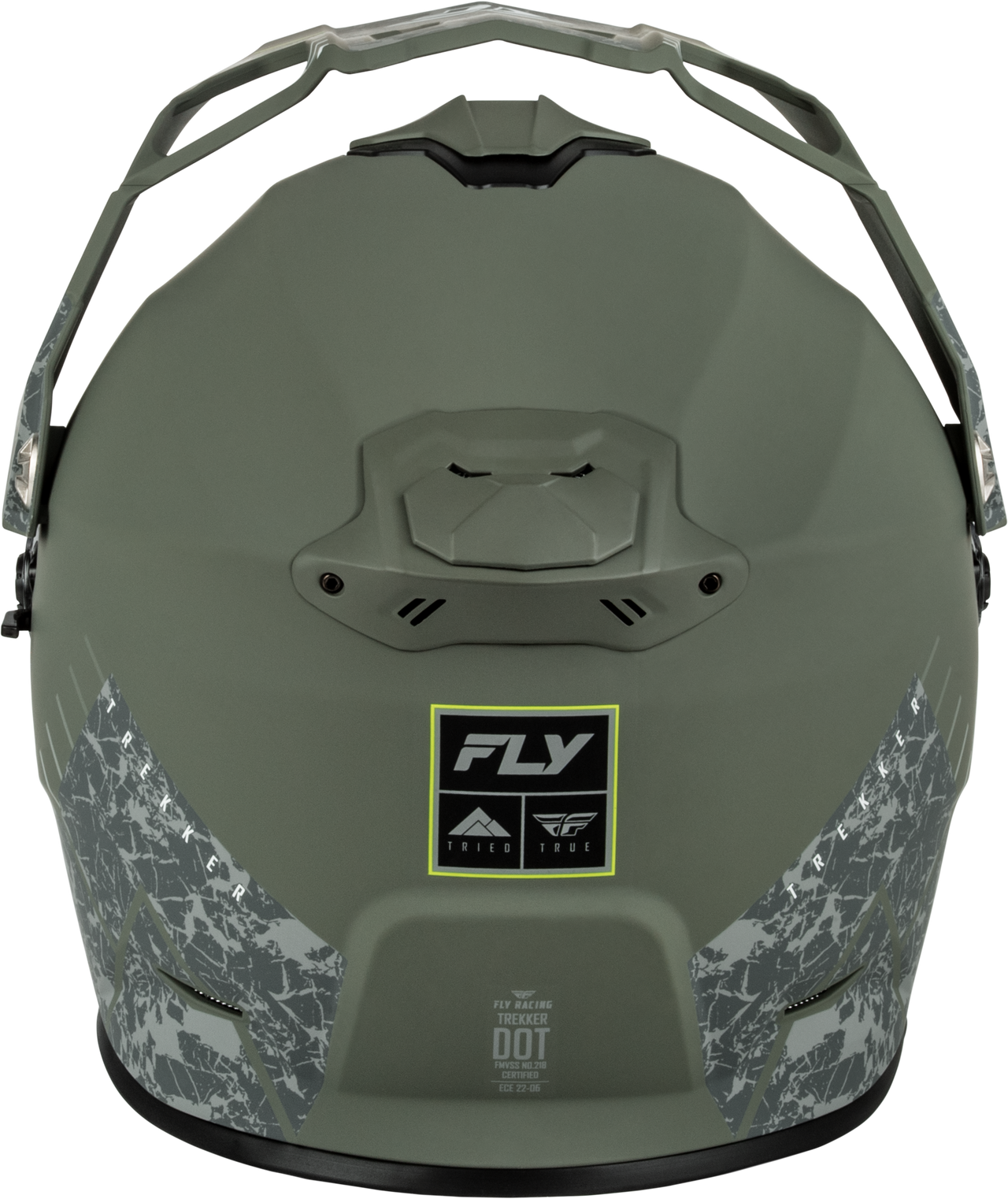 Fly Racing Trekker Granite Matte Sage/Grey XL Helmet with Advanced Ventilation and Removable Liner