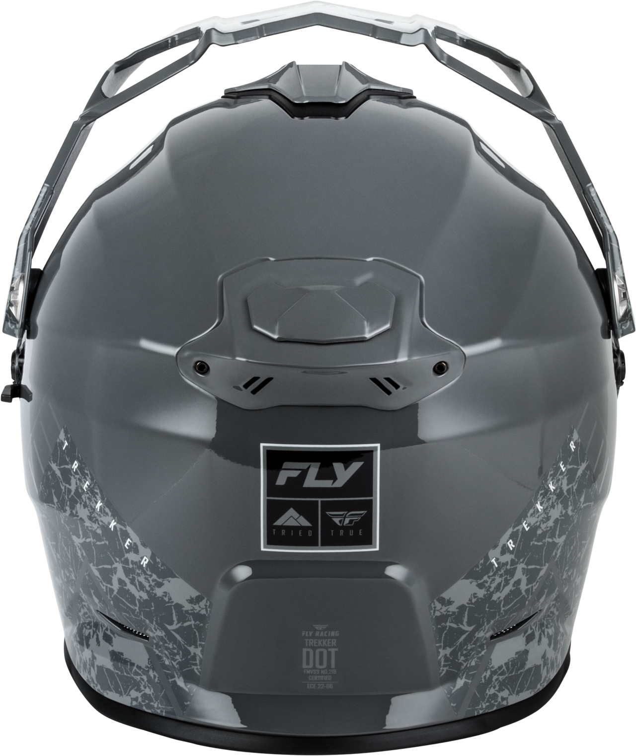 Fly RACING Trekker Granite Helmet Grey/Gray Medium - DOT and ECE Approved Motorcycle Helmet