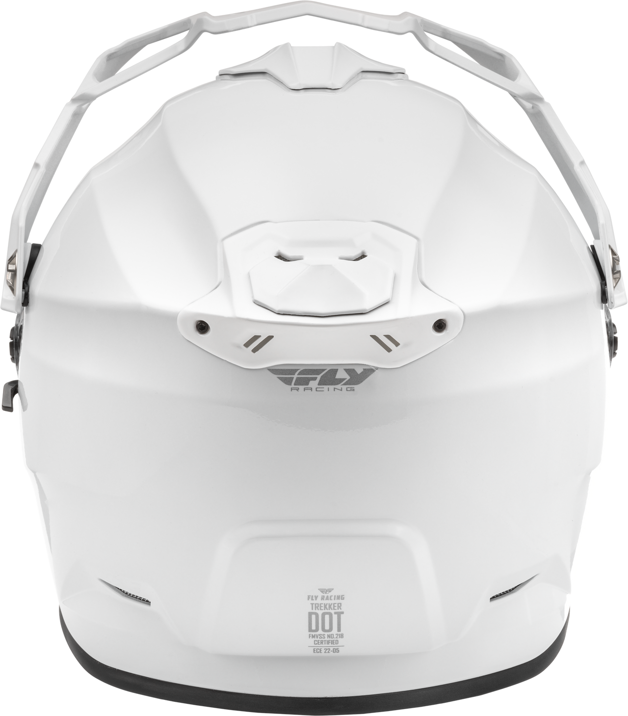 Fly Racing Trekker Solid Helmet White Small – DOT & ECE Approved Motorcycle Helmet with Drop-Down Sunshade and Advanced Safety Features