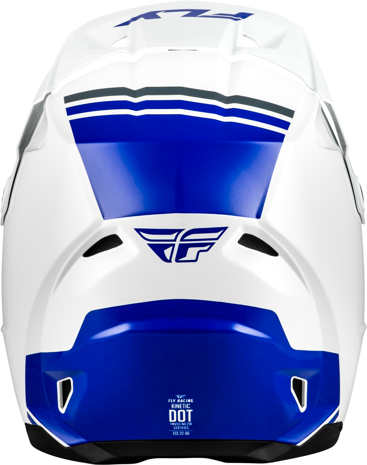 FLY Racing Kinetic Verdict Helmet White/Blue/Grey Small - Lightweight Off-Road Motorcycle Helmet with DOT and ECE22.06 Approval