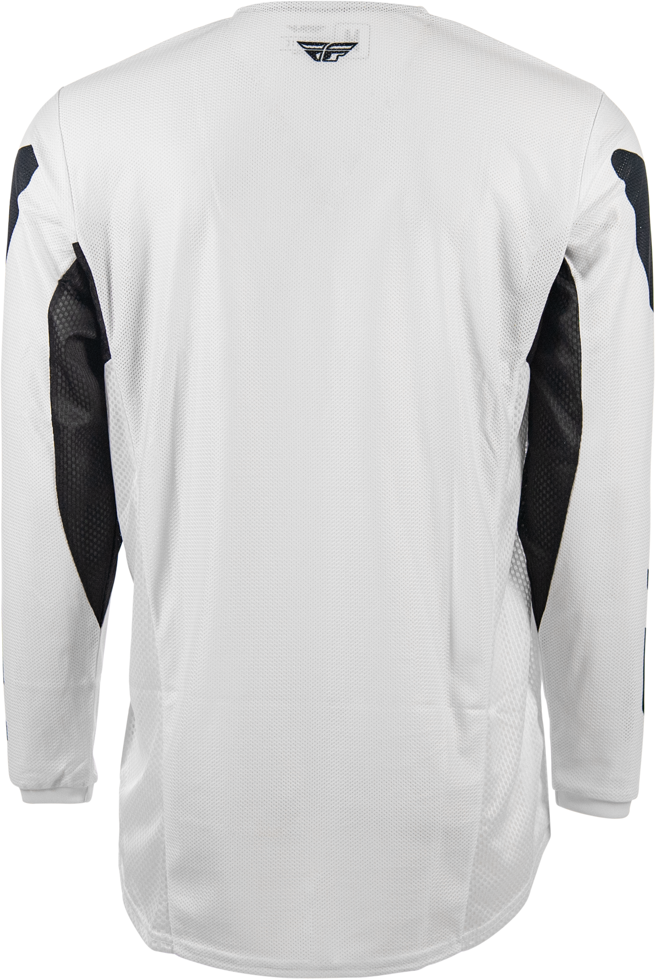 Fly Racing Kinetic Mesh Jersey White/Black Large - Breathable Dirt Bike Jersey for Maximum Comfort