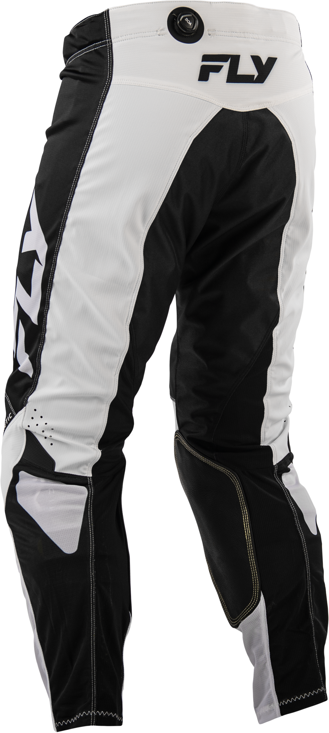 Fly Racing Kinetic Mesh Pants White/Black Size 36 – Durable, Adjustable Motocross Gear