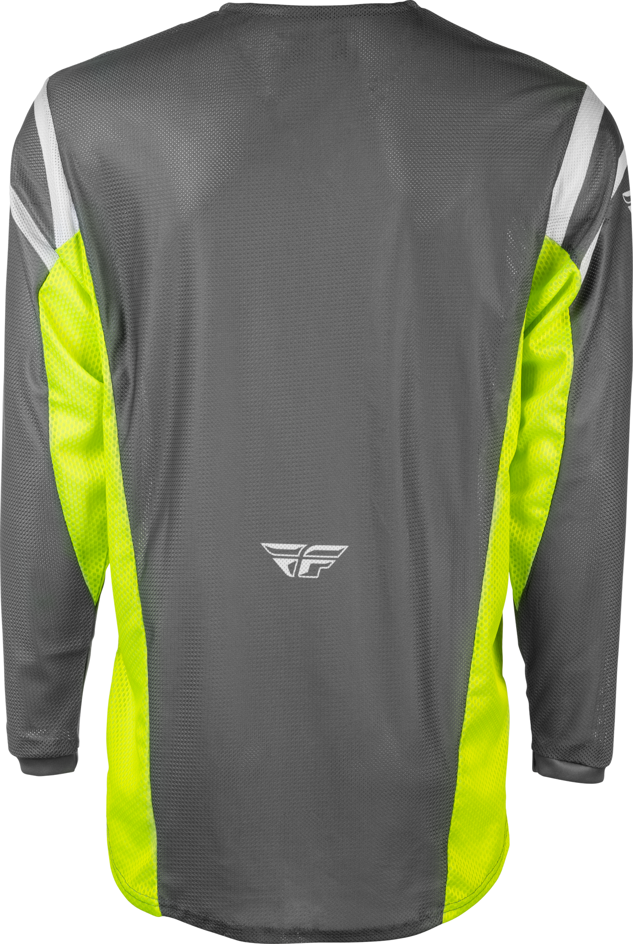 Fly Racing Kinetic Mesh Center Jersey Grey/White/Hi Vis S