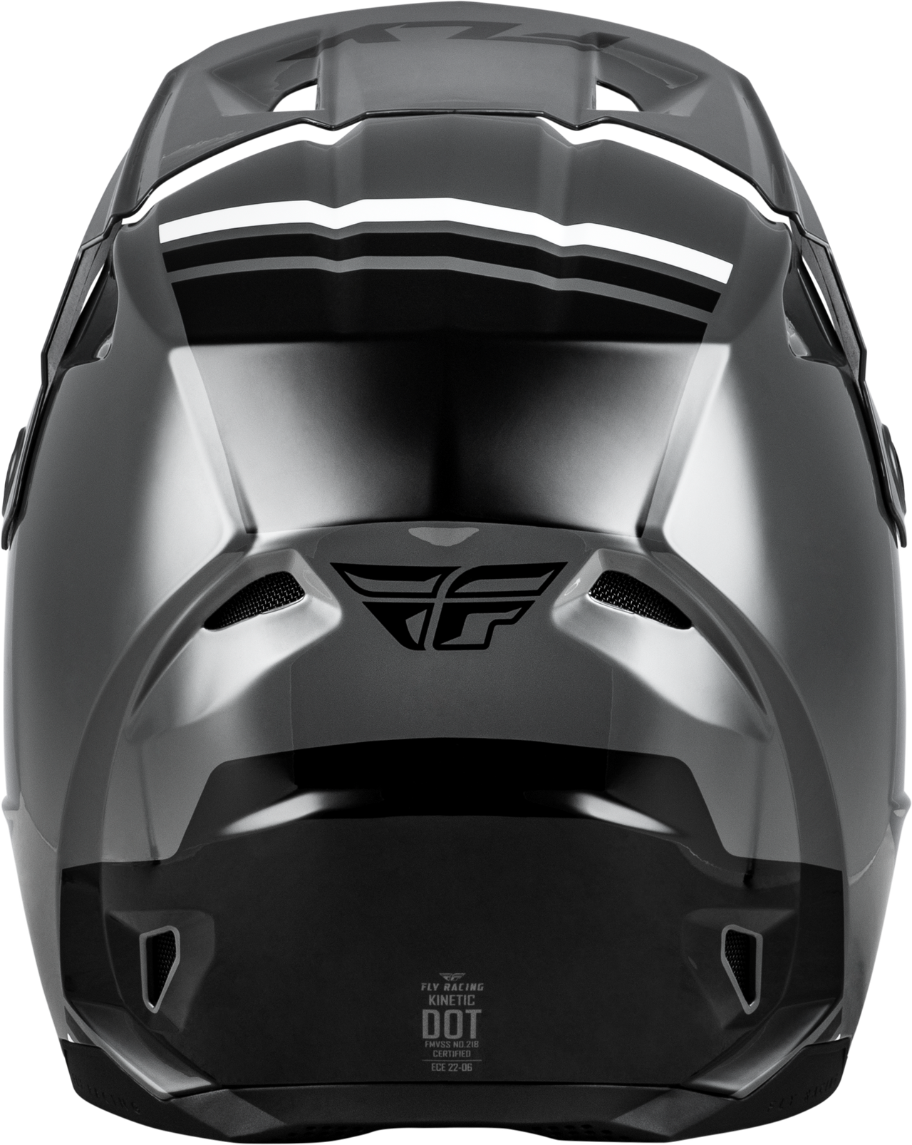 FLY Racing Kinetic Verdict Helmet Grey/Black/White Medium - Off-Road Motorcycle Helmet with Advanced Ventilation and Safety Features