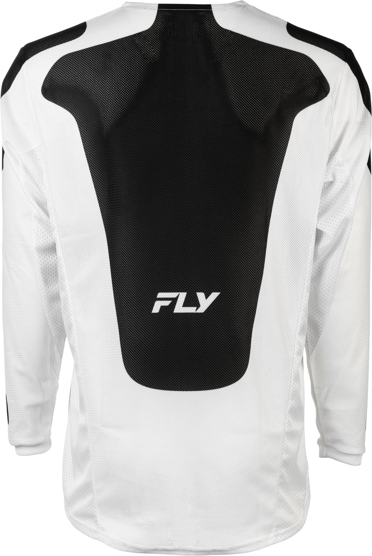 Fly Racing Kinetic Mesh Sym Jersey White/Black Sm - Lightweight Performance Motocross Jersey