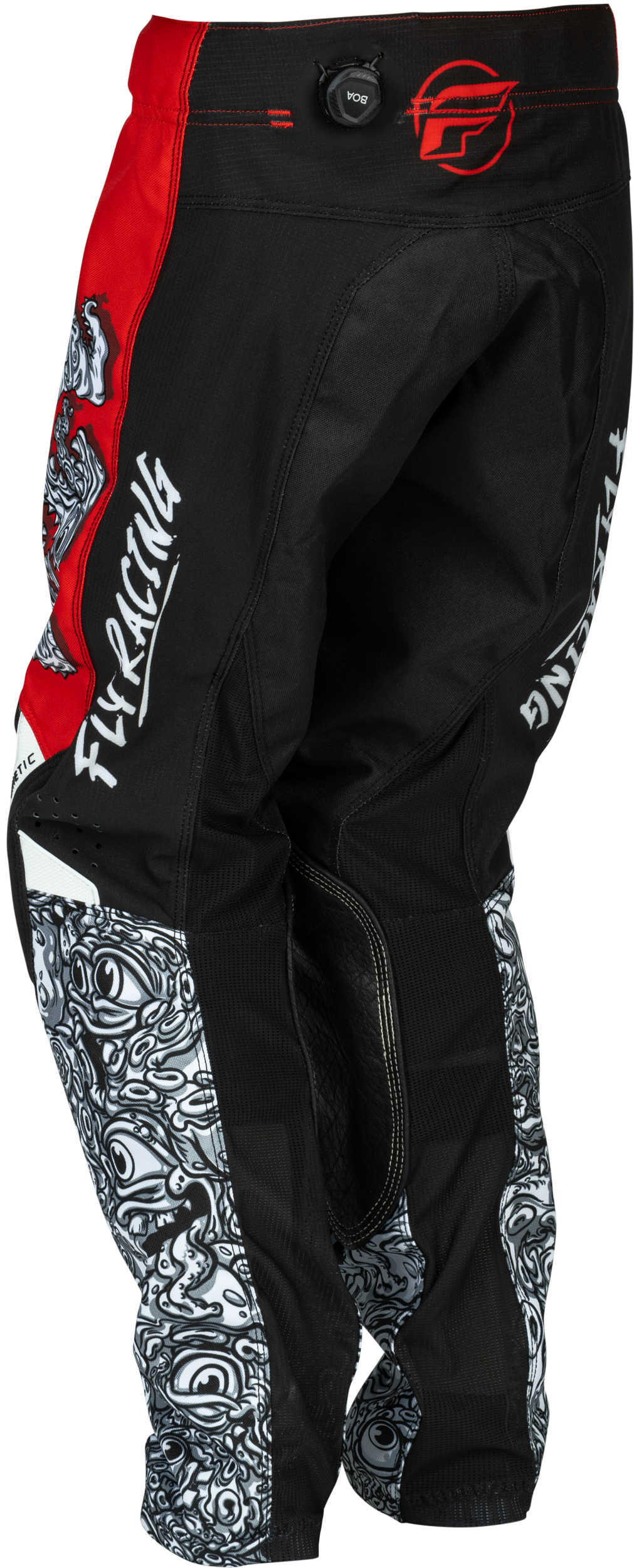 Fly Racing Youth Kinetic Mutant Pants Red/White/Black Size 20